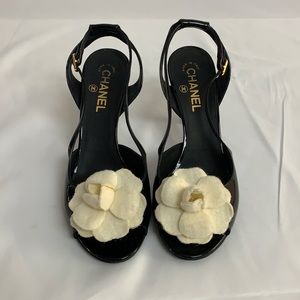 Chanel black heels